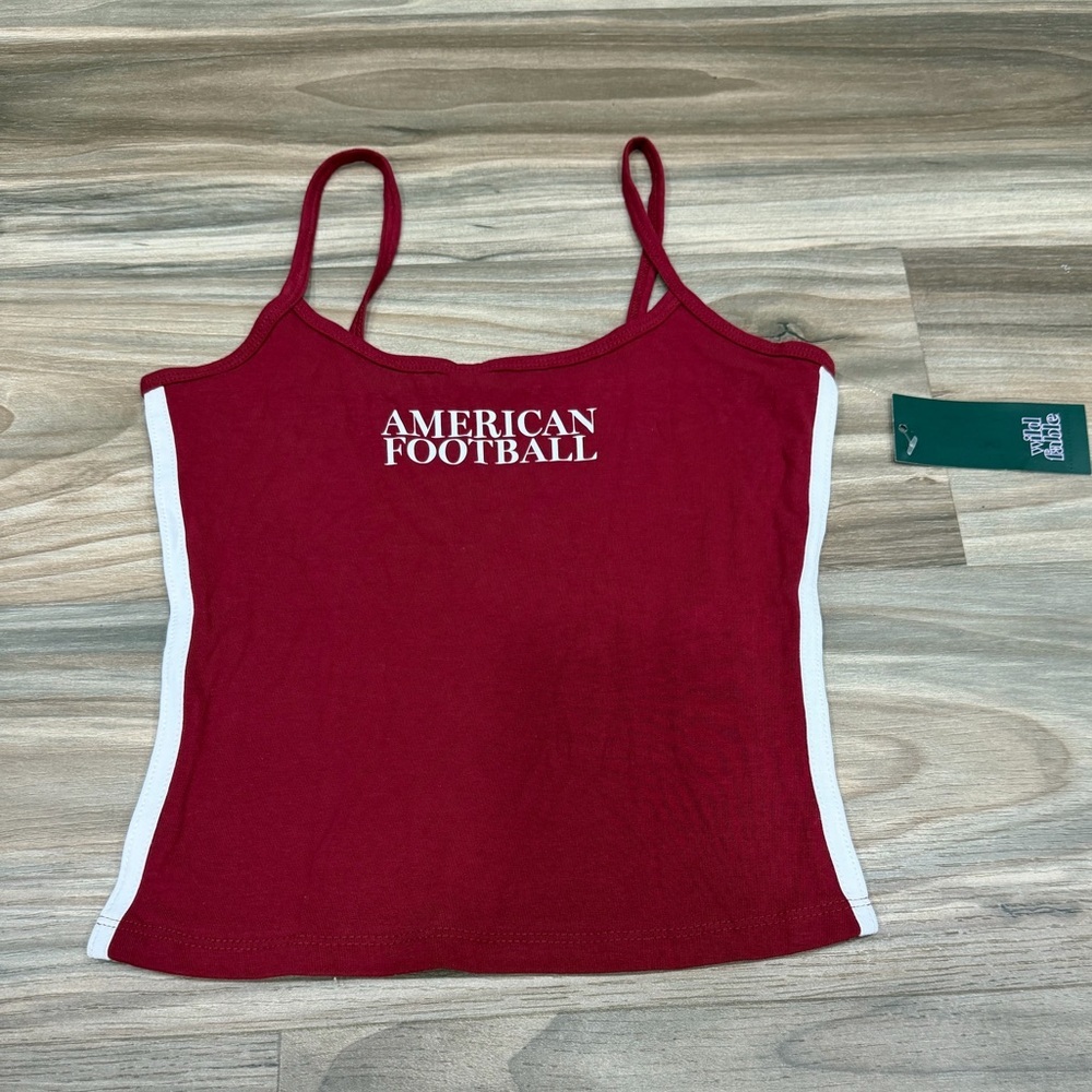 wild fable Red Camisole with White Side Panels